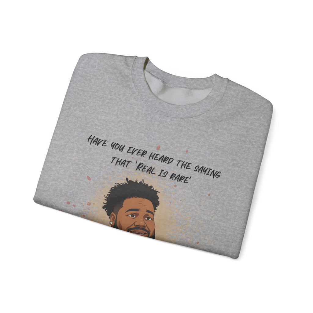 Rod Wave Tribute Sweatshirt — "Have You Ever Heard The Story That Real Is Rare" Albums Dates Back Print
