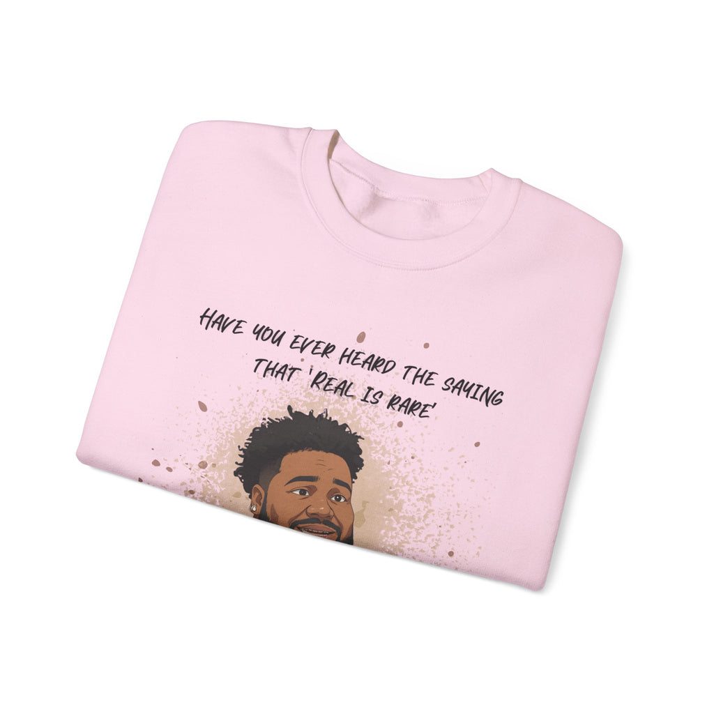 Rod Wave Tribute Sweatshirt — "Have You Ever Heard The Story That Real Is Rare" Albums Dates Back Print