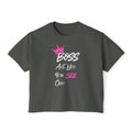 Boss Tee — "Act Like You See One" Women's Boxy Graphic Tee