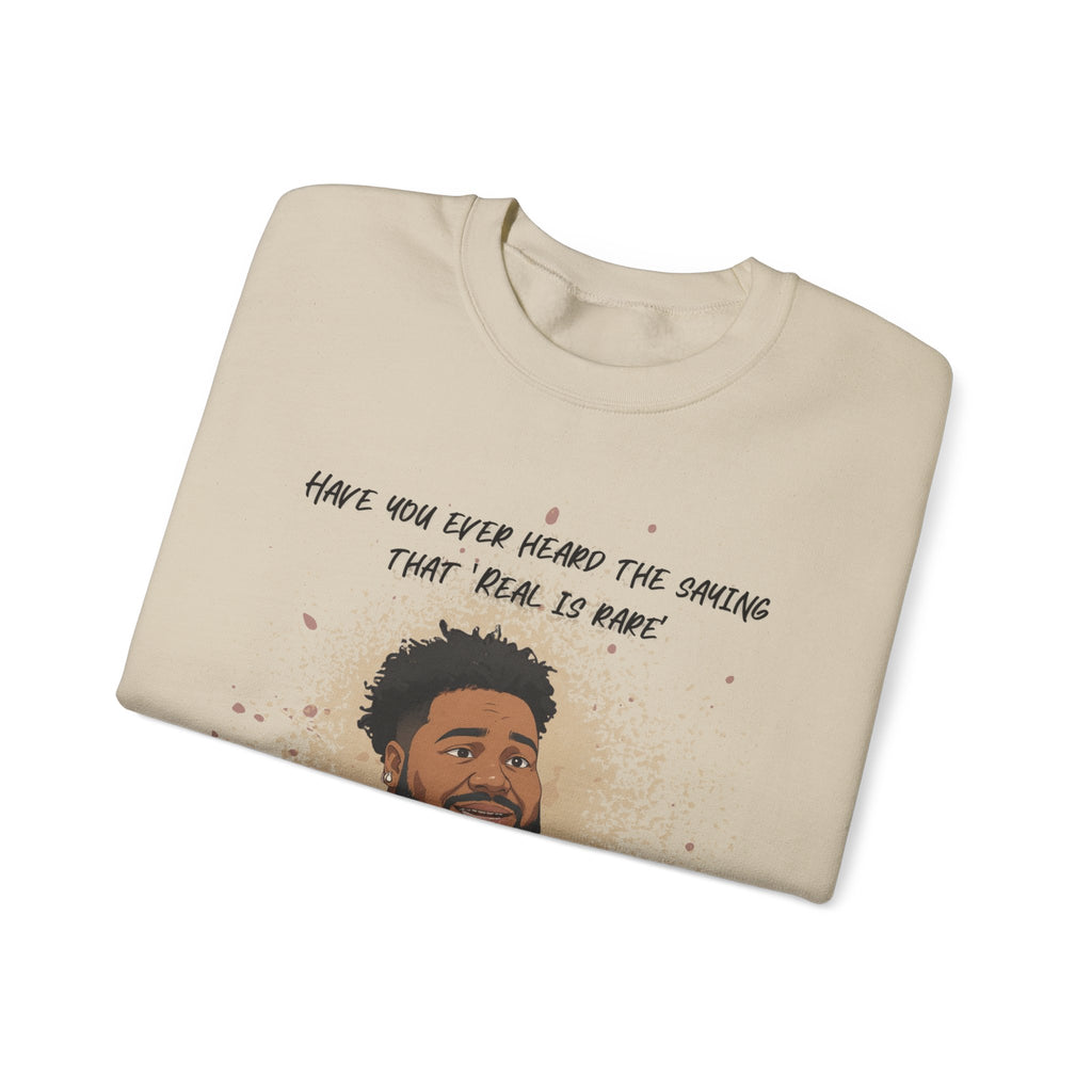 Rod Wave Tribute Sweatshirt — "Have You Ever Heard The Story That Real Is Rare" Albums Dates Back Print