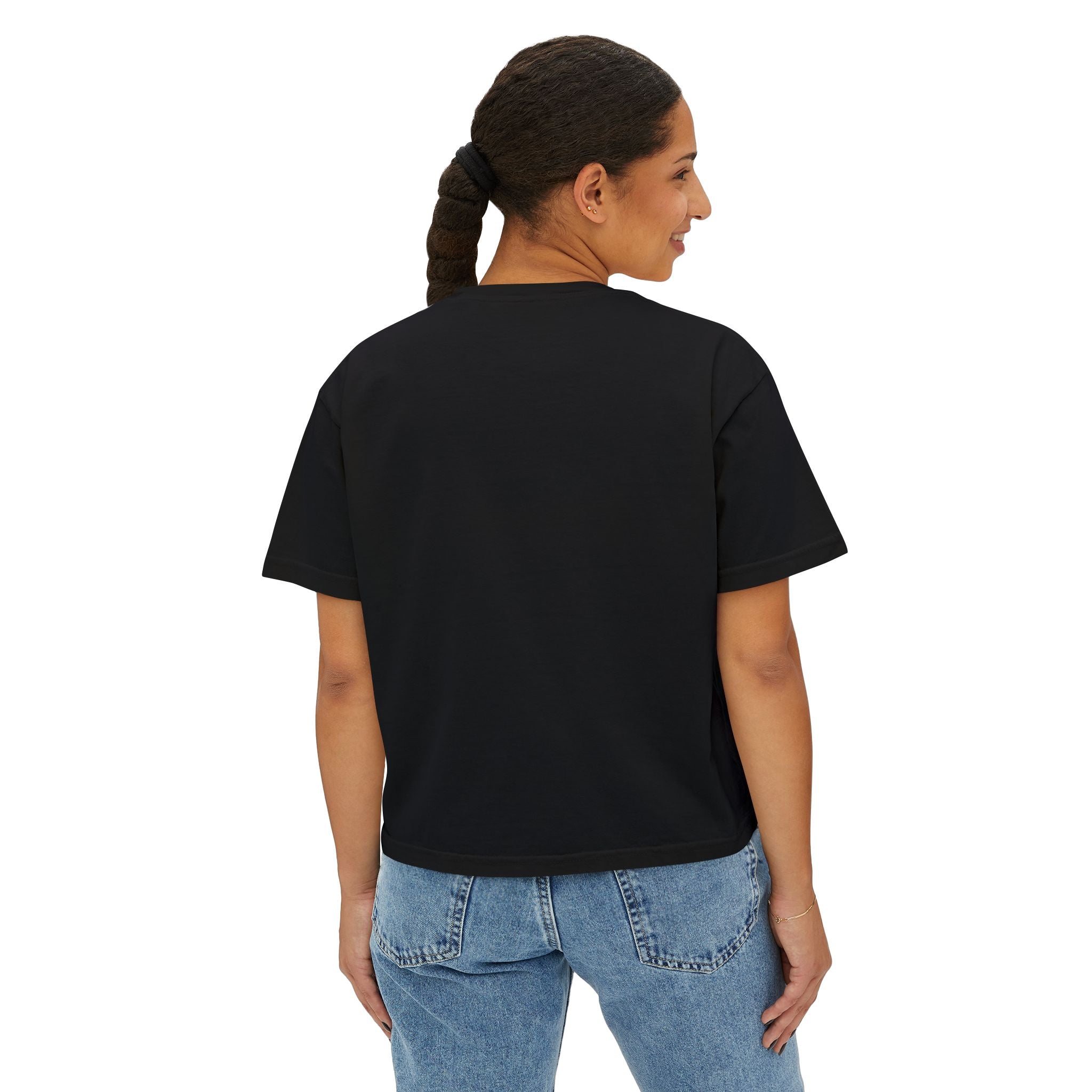 Boss Tee — "Act Like You See One" Women's Boxy Graphic Tee