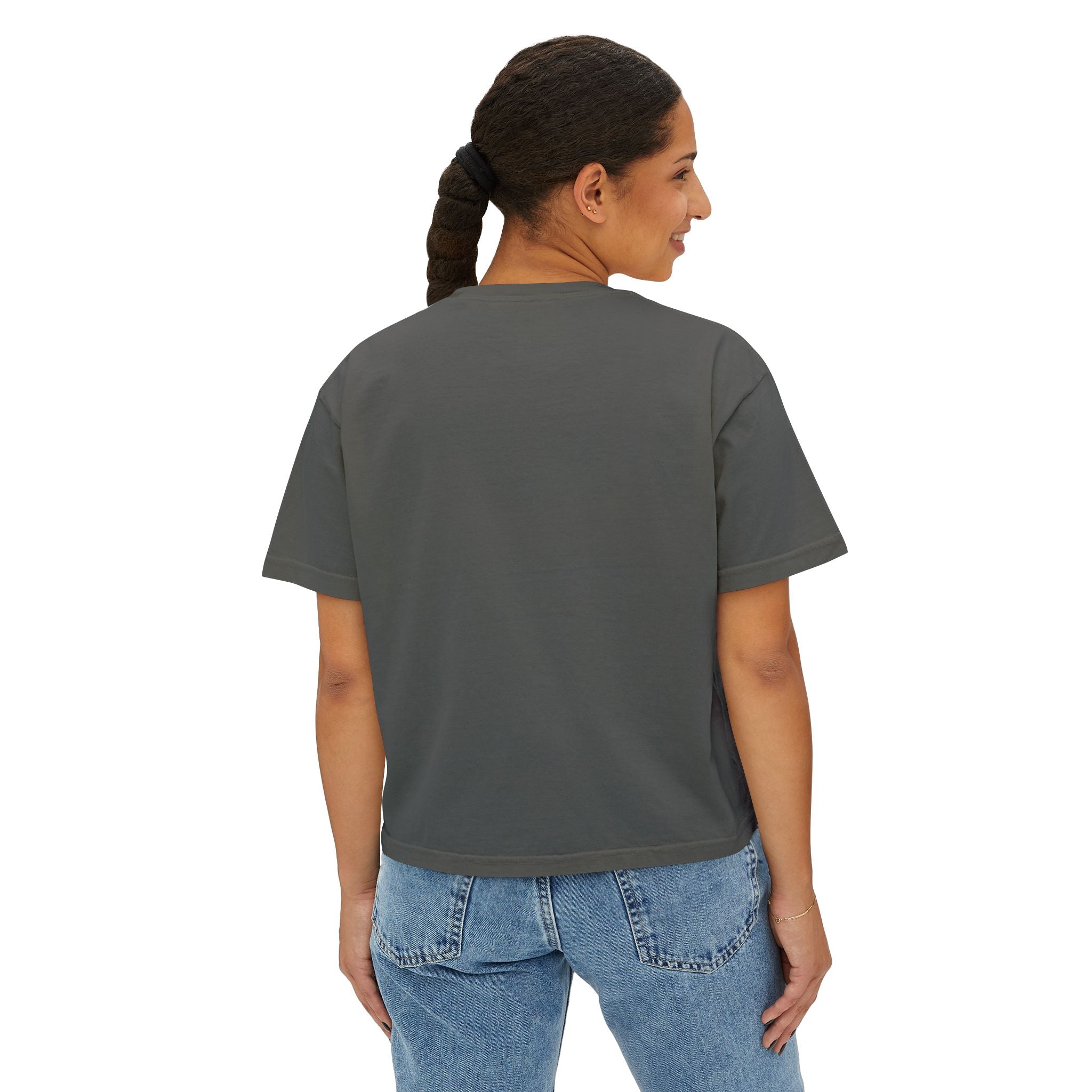 Boss Tee — "Act Like You See One" Women's Boxy Graphic Tee